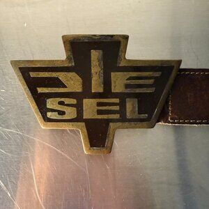 Diesel Brown Leather Belt